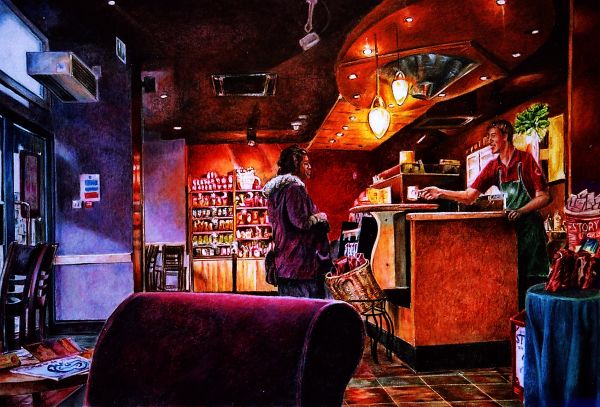 STARBUCKS INTERIOR
Coloured pencil drawing